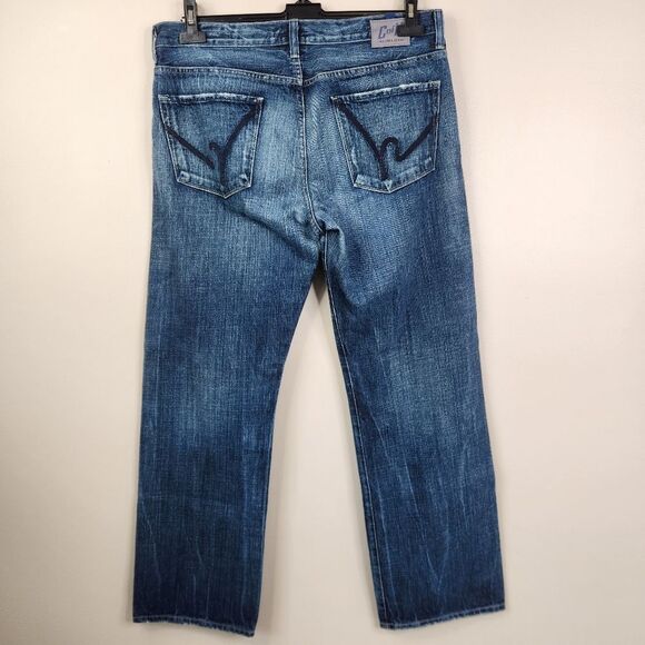 Citizens Of Humanity Mens Full Button Tailored Denim Straight Fit Evans Jeans 36 - Picture 3 of 8